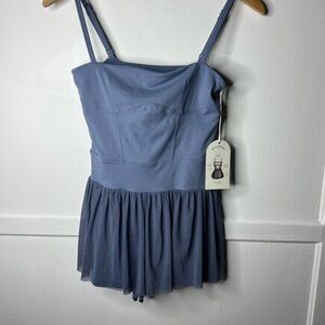 Women's Blue Romper size XS brand new WT